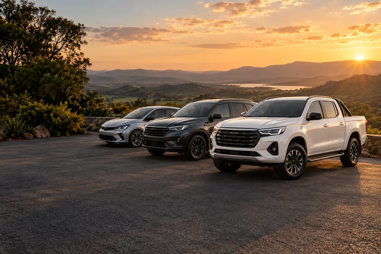 Vehicles ready for their next journey